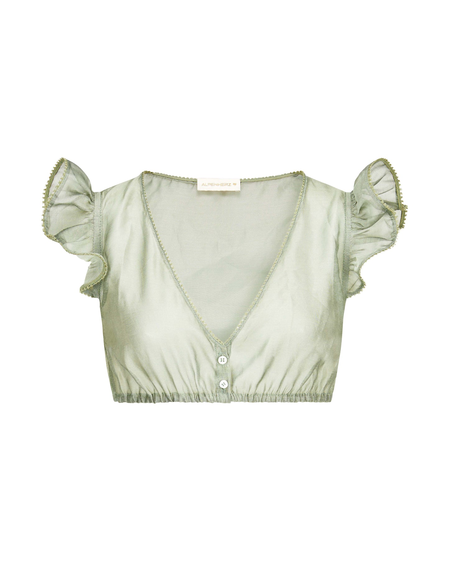 Bluse Sarah Chiffon, V-Ausschnitt