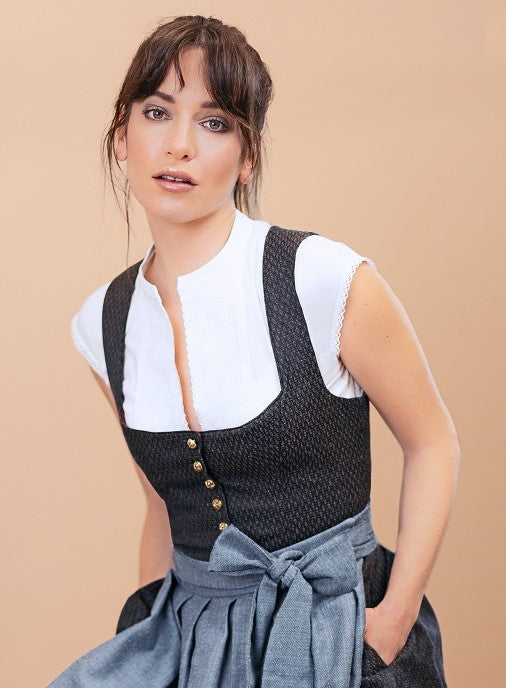 Baumwollbluse Freya kurzarm