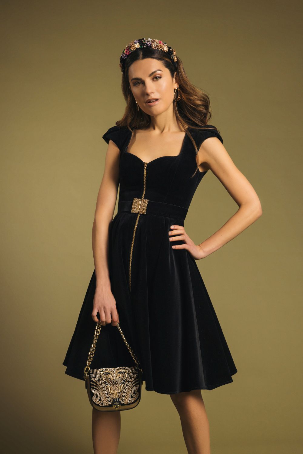 Samtkleid Grazia