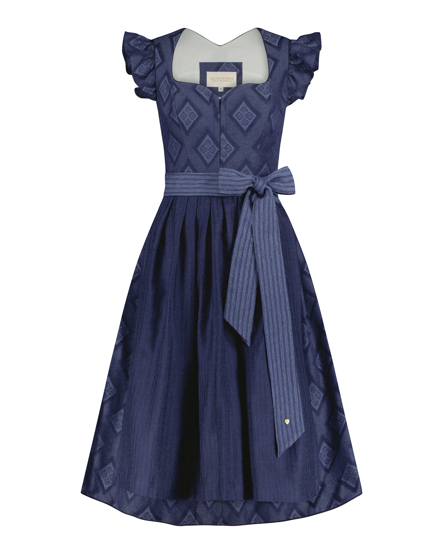 Dirndl Claire, mit abneh. Flügelarm,Rocklänge 70cm