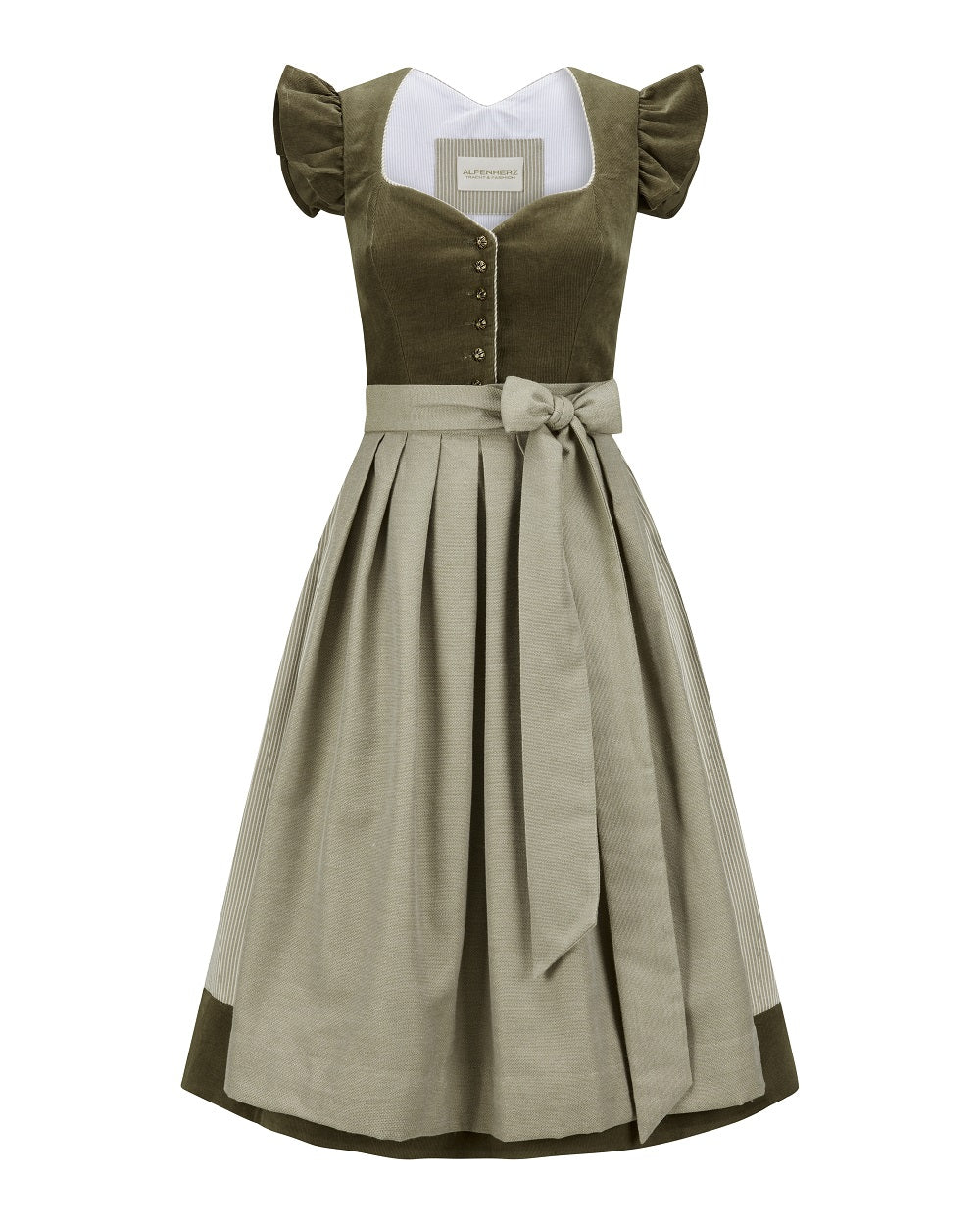 Dirndl Marie, Cord mit abnehmbarem Arm