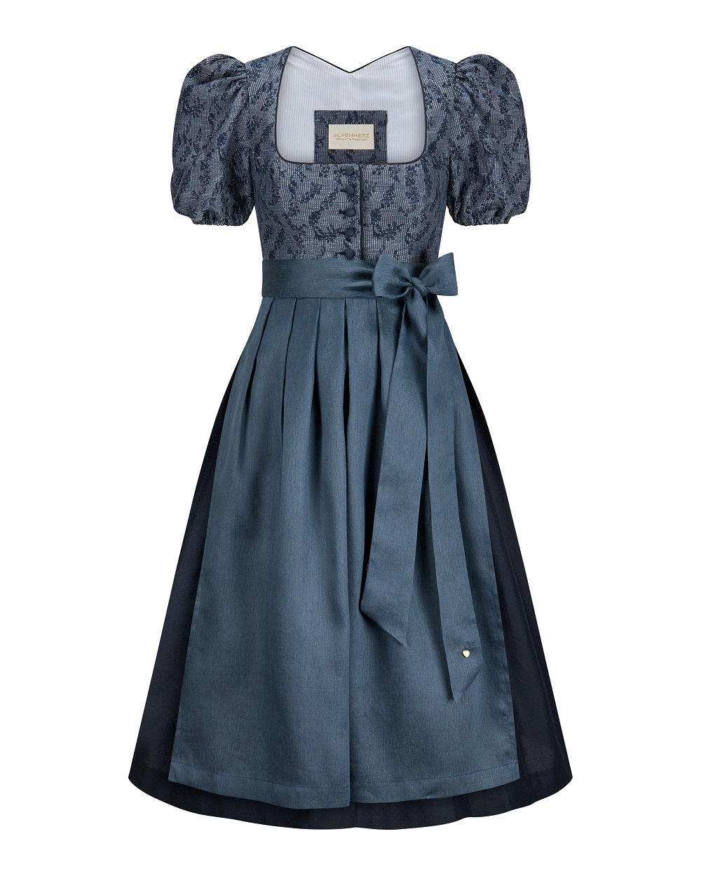 Dirndl Frieda mit abnehmbarem Puffarm · 80cm