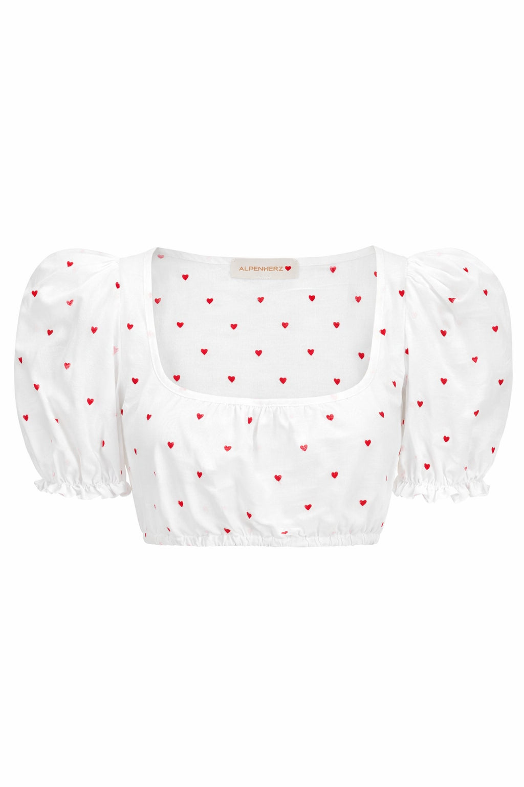 Bluse Sarah Mini-Puff mit Herzstick