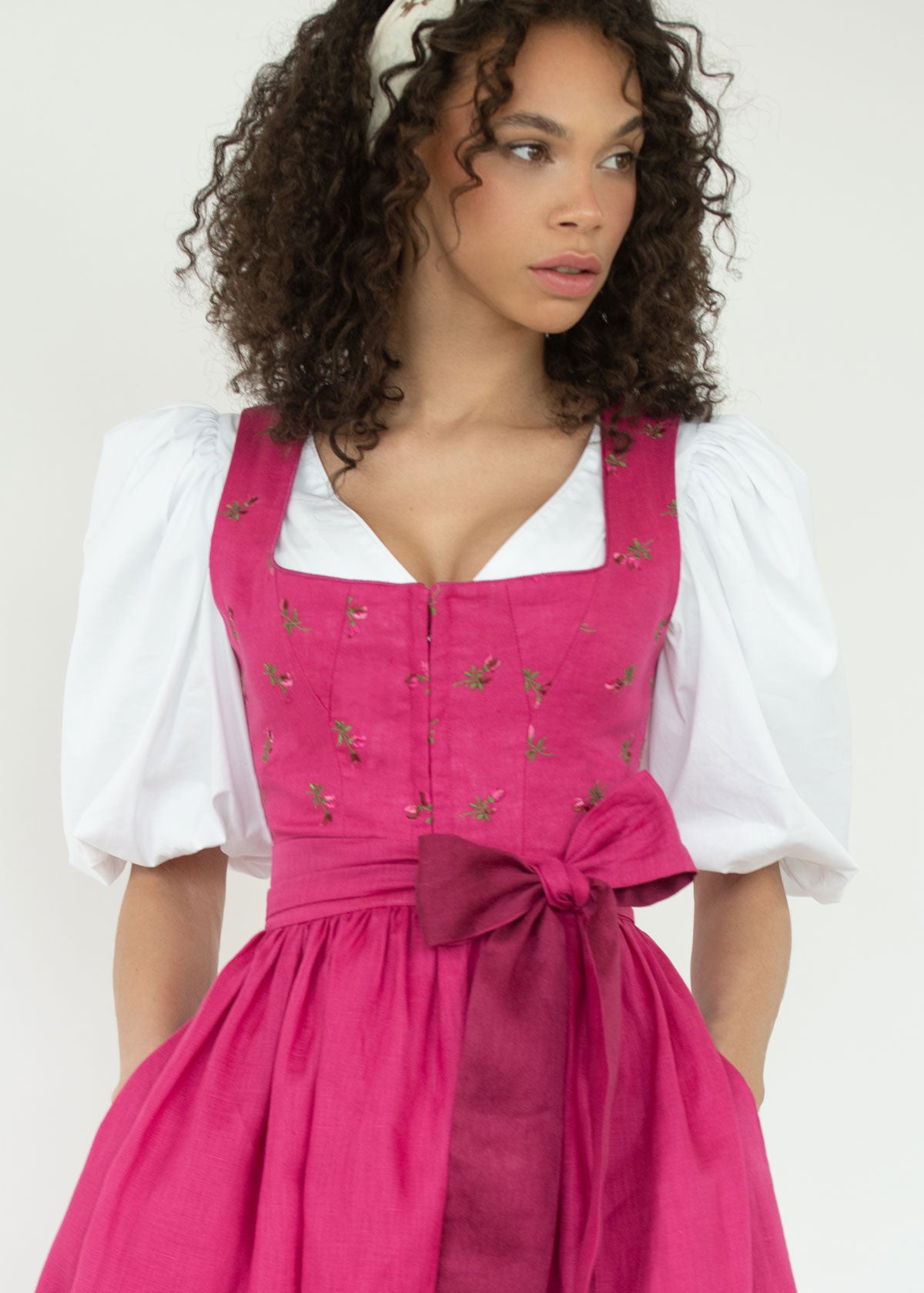 Bluse Daphne mit Puffarm