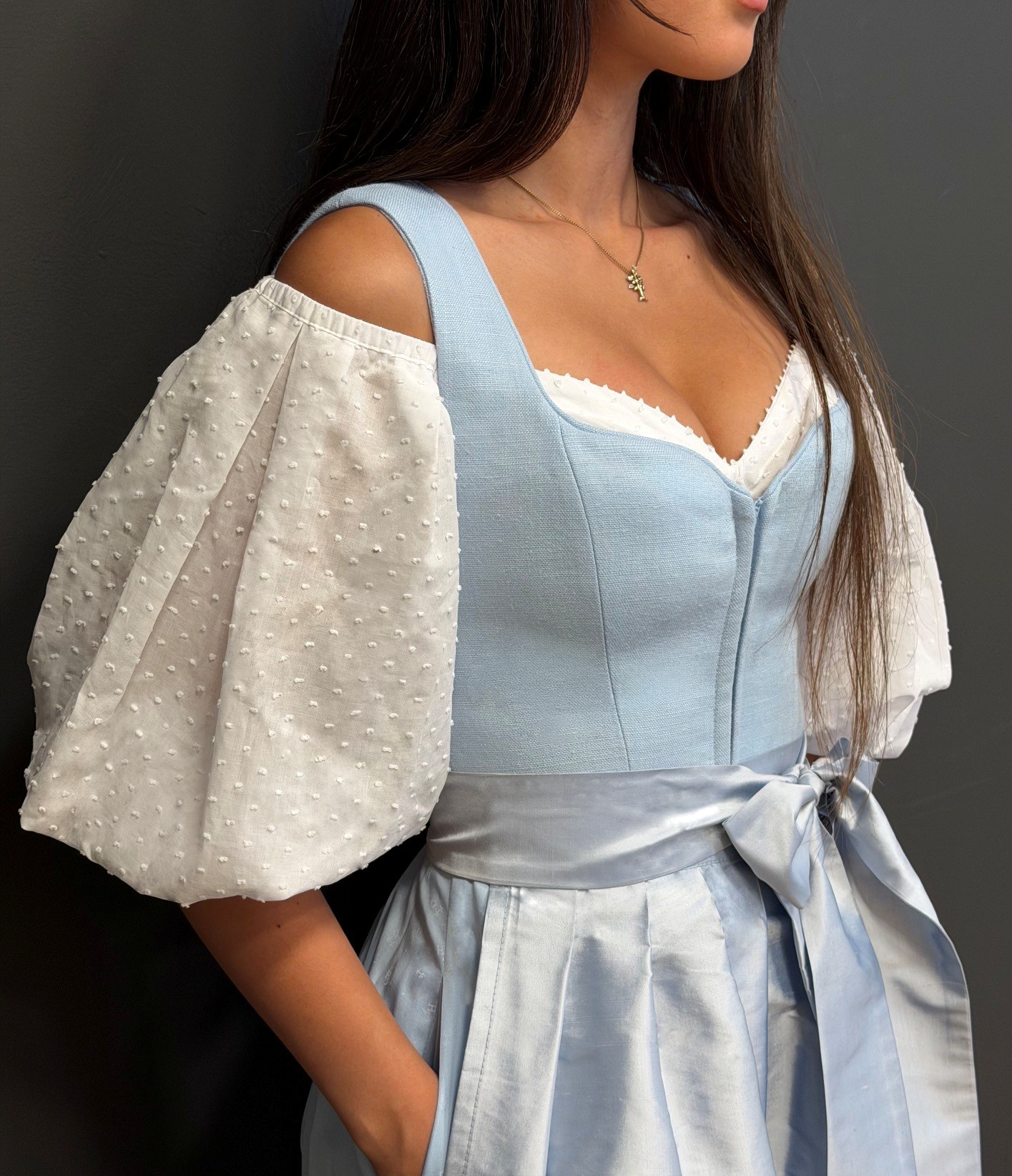 Bluse Carmen Plumity halbarm