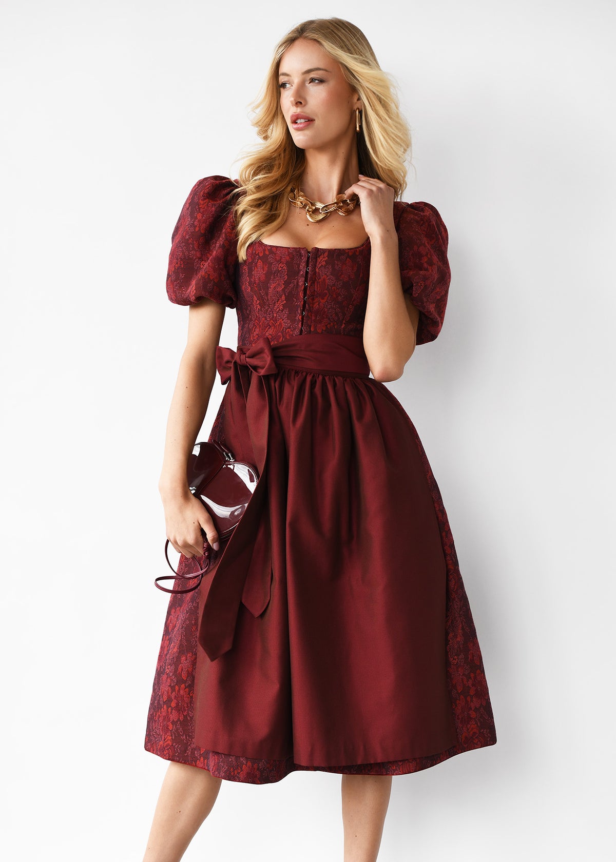 Dirndl Barbara mit abnehmbarem Puffarm