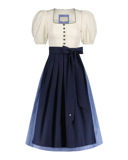 Dirndl Magdalena mit abnehmbarem Puffarm