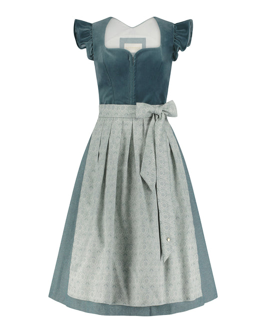 Samtdirndl Melissa mit abknöpfbarem Arm