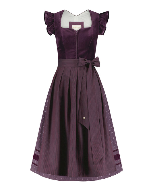 Samtdirndl Melissa mit abknöpfbarem Arm