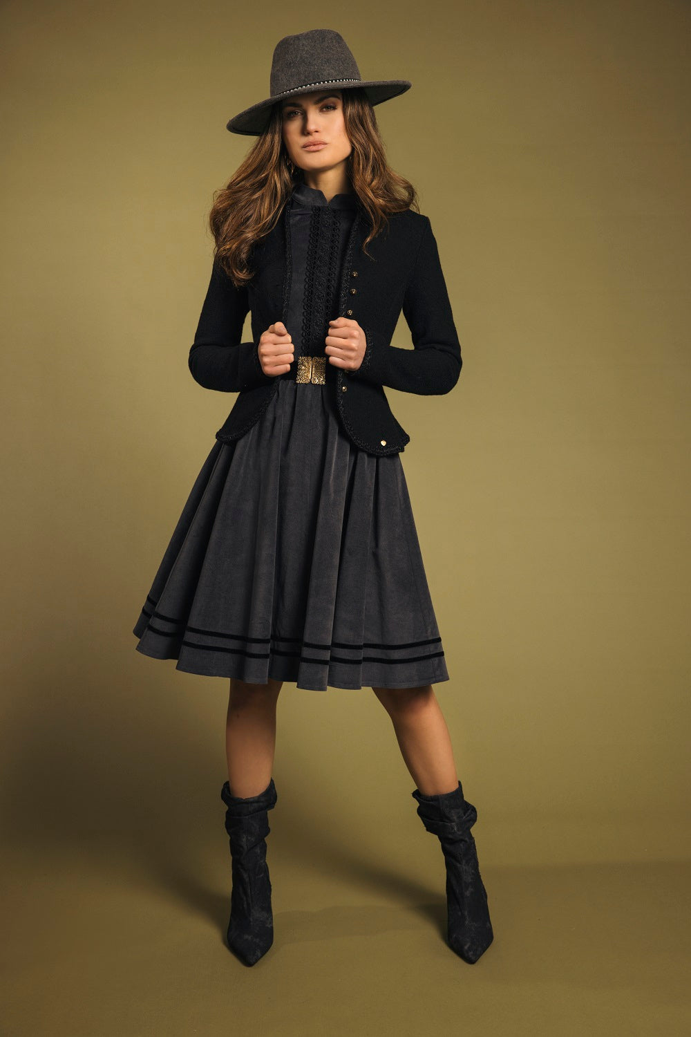 Samtkleid Ava Stretch