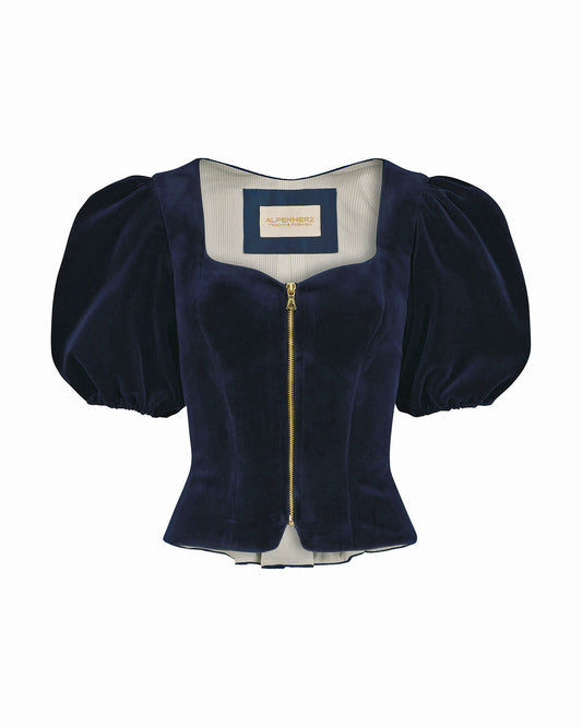 Samtmieder Diana mit Puffarm