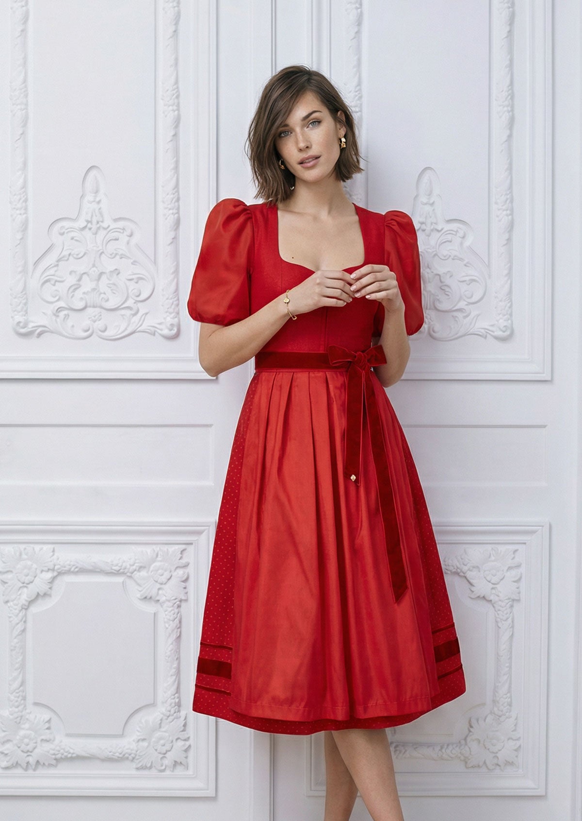 Dirndl Marie TWIN mit Flügel/Puffarm