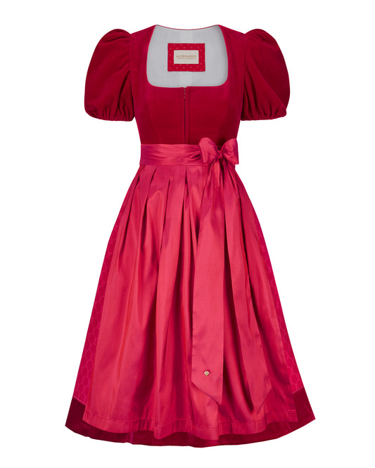 Samtdirndl Mona mit abnehmbarem Puffarm
