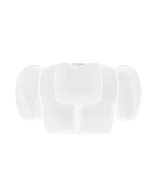 Bluse Sarah Chiffon, Mini Puff