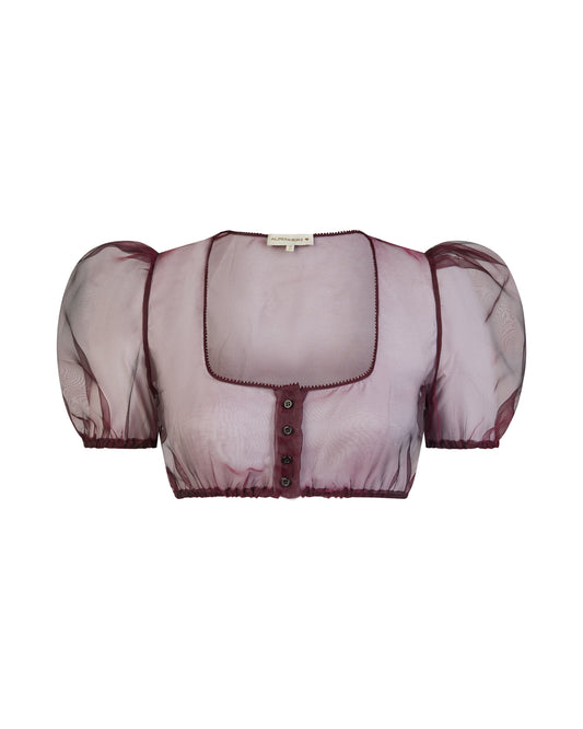 Bluse Sarah Chiffon, Mini Puff