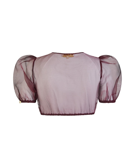 Bluse Sarah Chiffon, Mini Puff