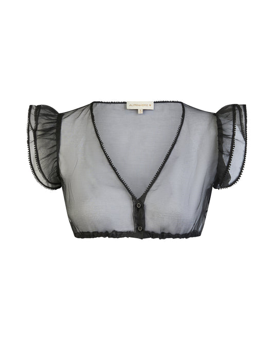 Bluse Sarah Chiffon, V-Ausschnitt