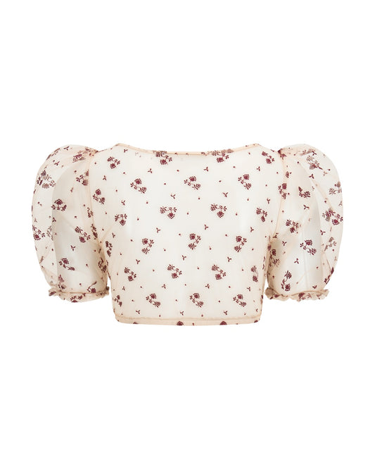 Bluse Cora mit AH Stickerei