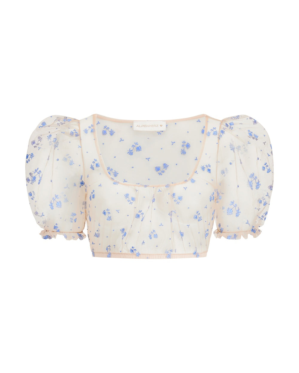 Bluse Cora mit AH Stickerei