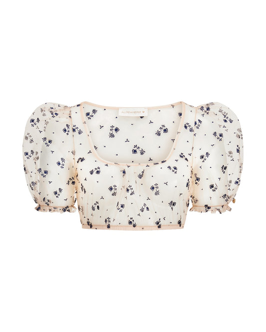 Bluse Cora mit AH Stickerei