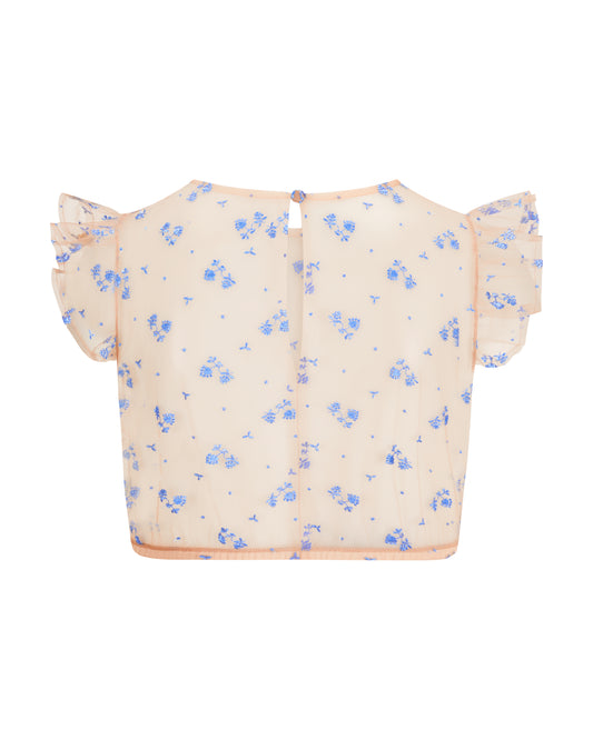 Bluse Kim Flügel Spitze bestickt
