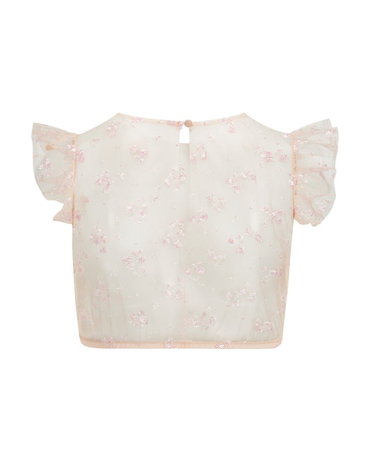 Bluse Kim Flügel Spitze bestickt