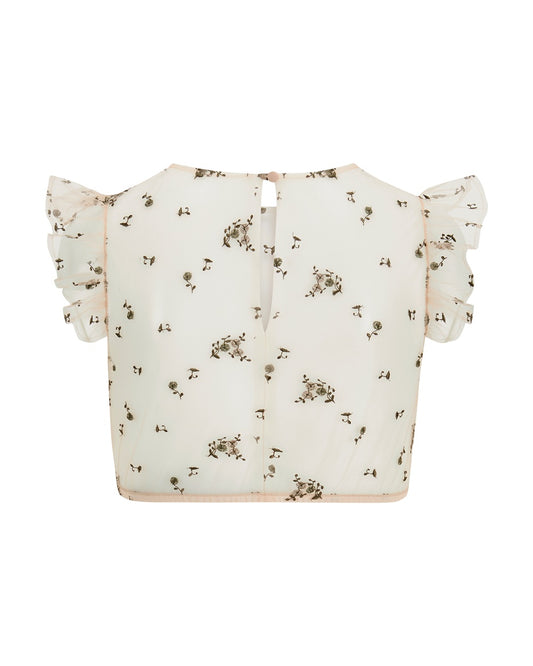 Bluse Kim Flügel Spitze bestickt