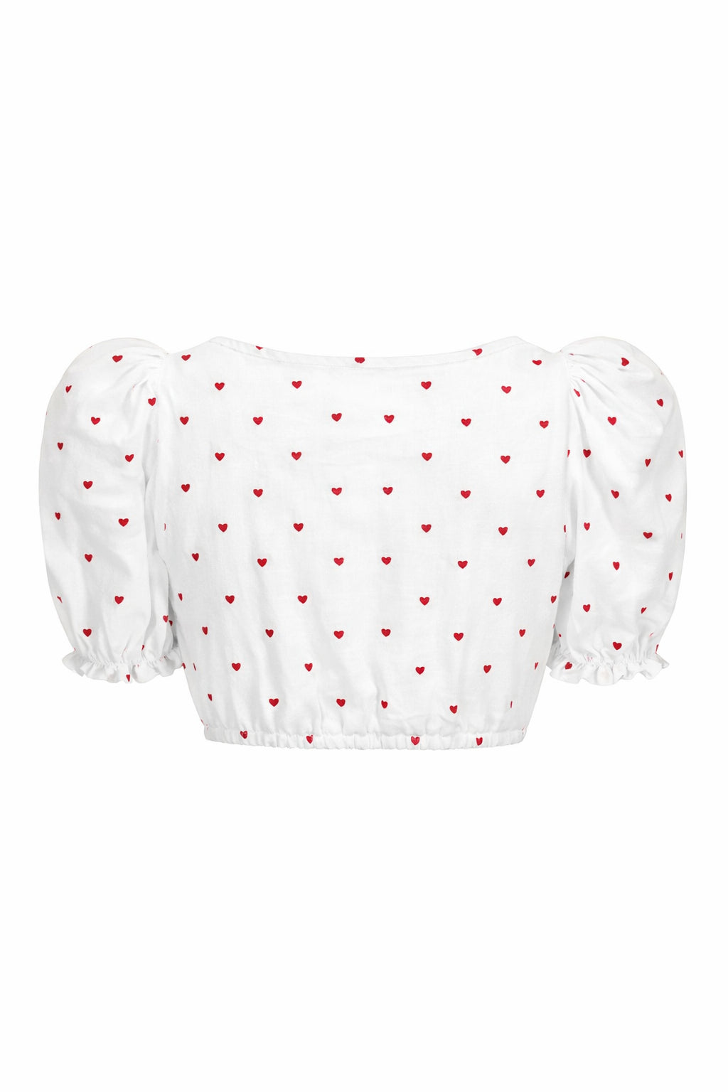 Bluse Sarah Mini-Puff mit Herzstick